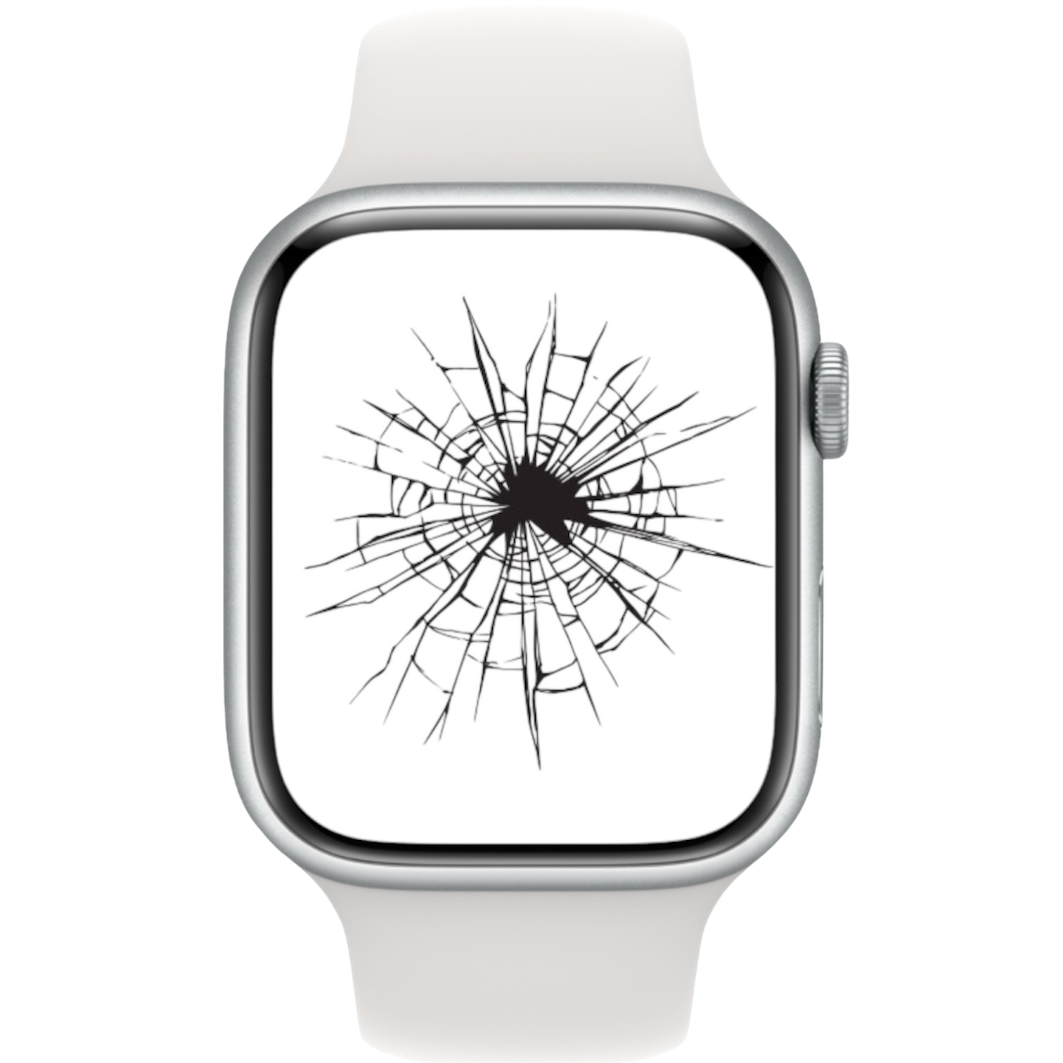 Výměna prasklého skla displeje - Servis na Apple Watch 7 (41mm)