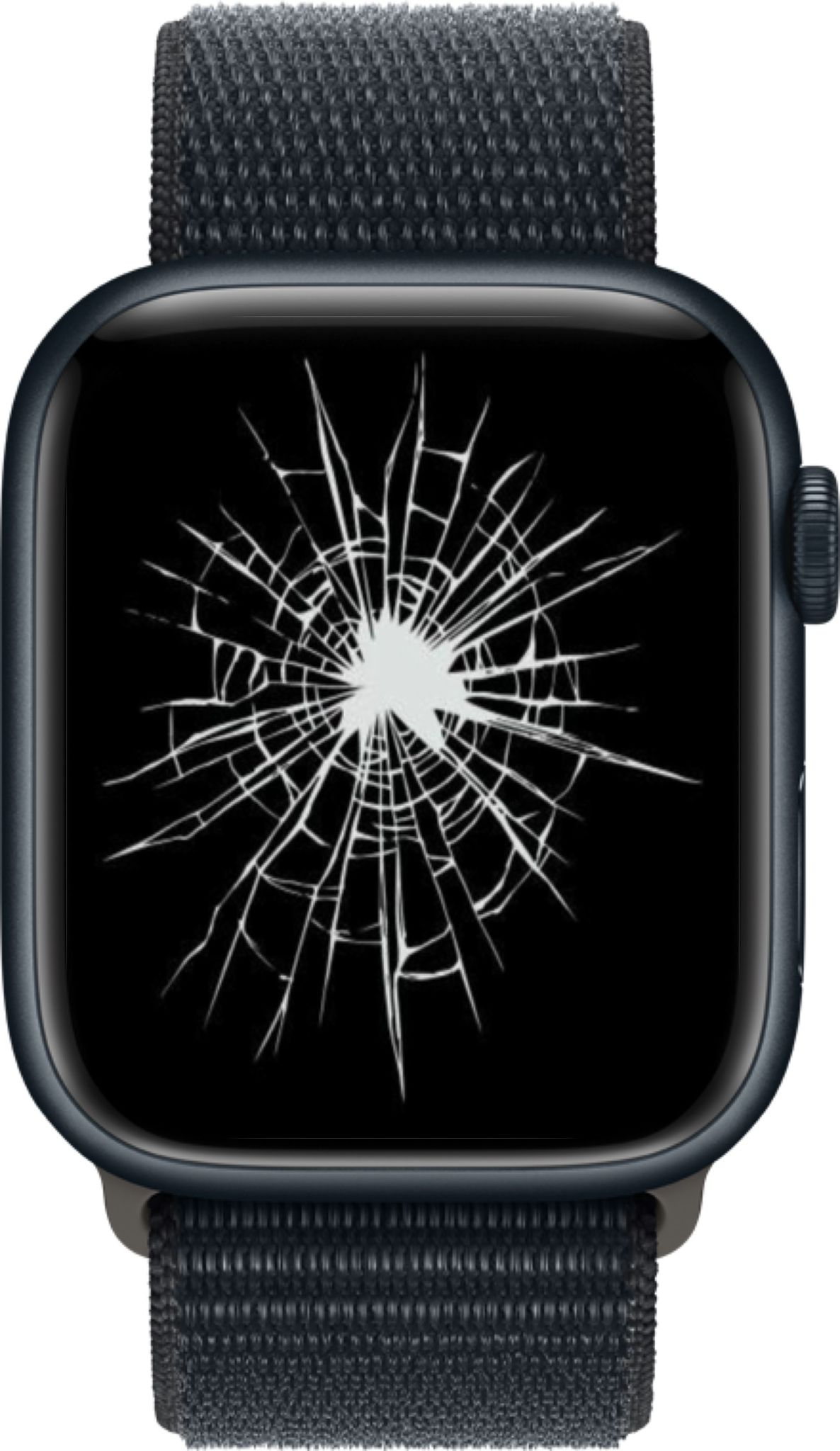 Apple Watch s prasklým sklem