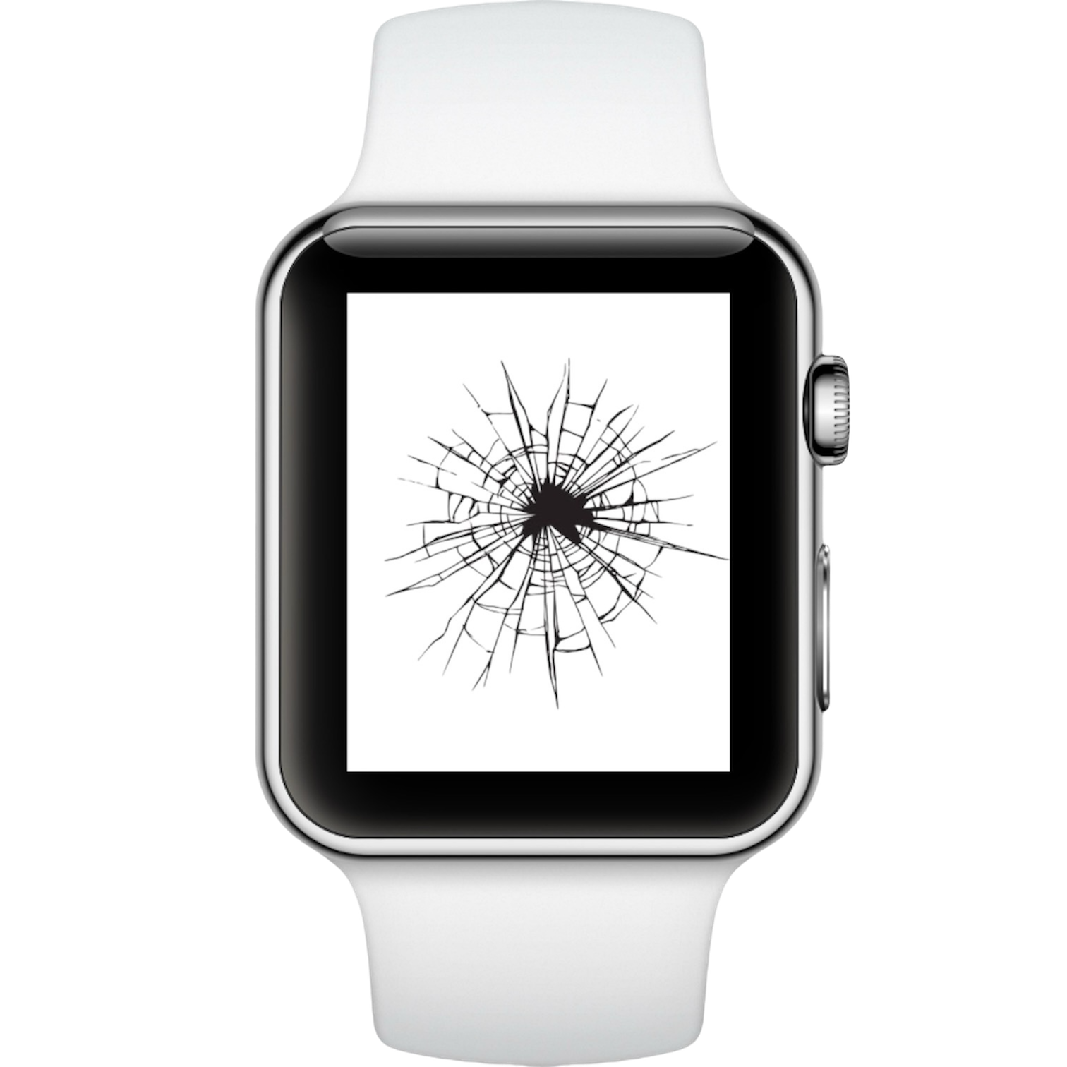 Výměna prasklého skla displeje - Servis na Apple Watch 3 (38mm)