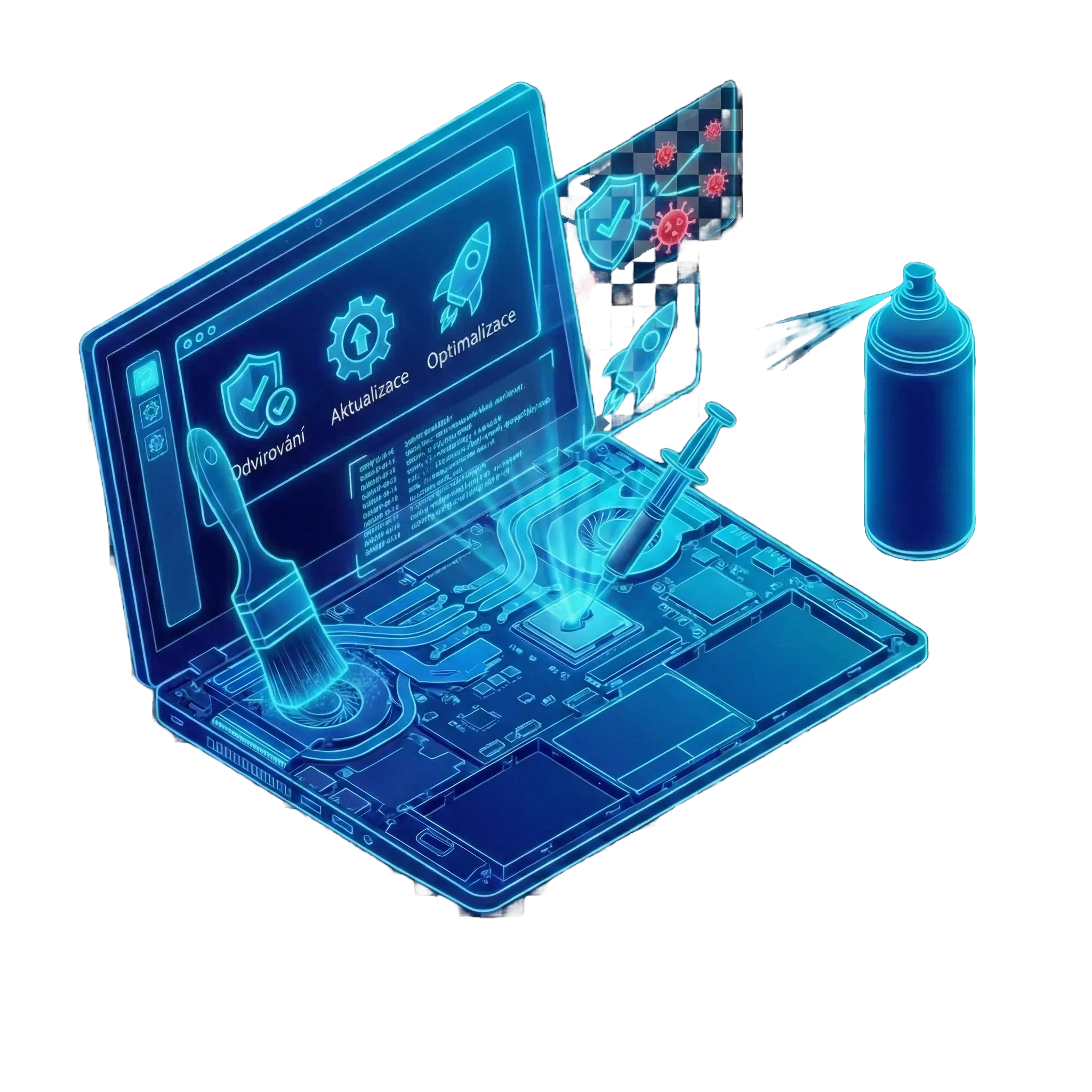 Kompletní údržba notebooku - 