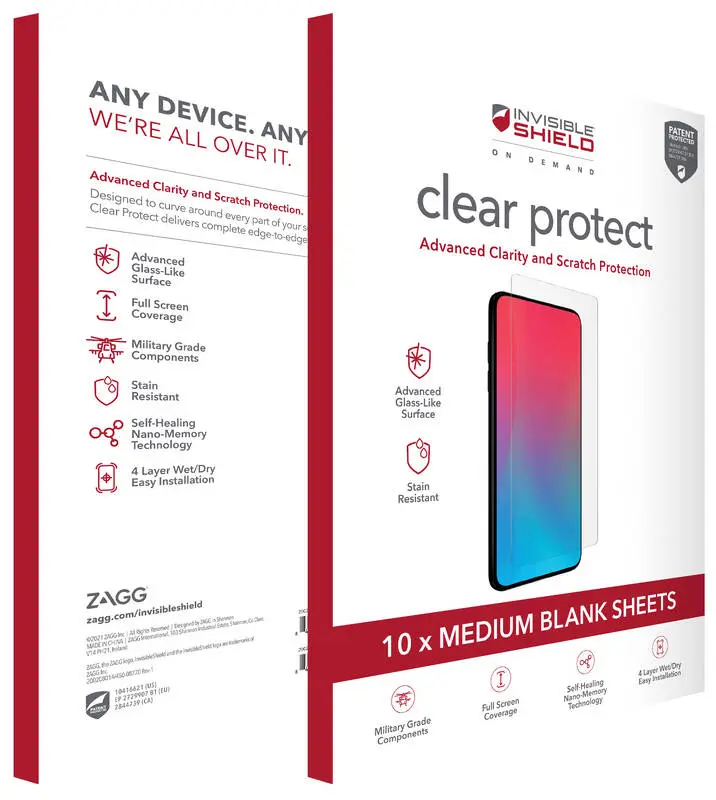 Tablet: Fólie Clear Protect (do 8