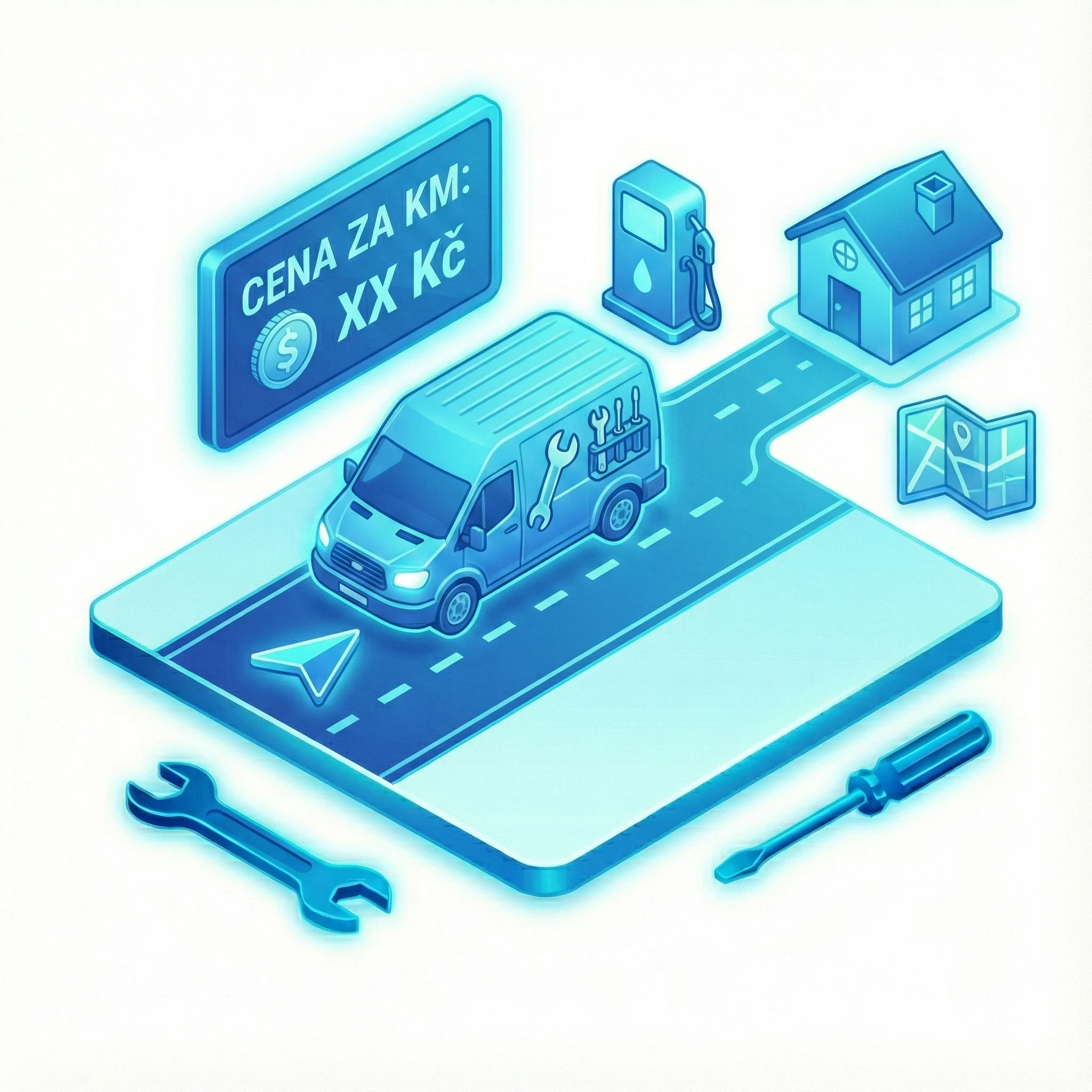 Výjezd technika (cena za ujetý kilometr)